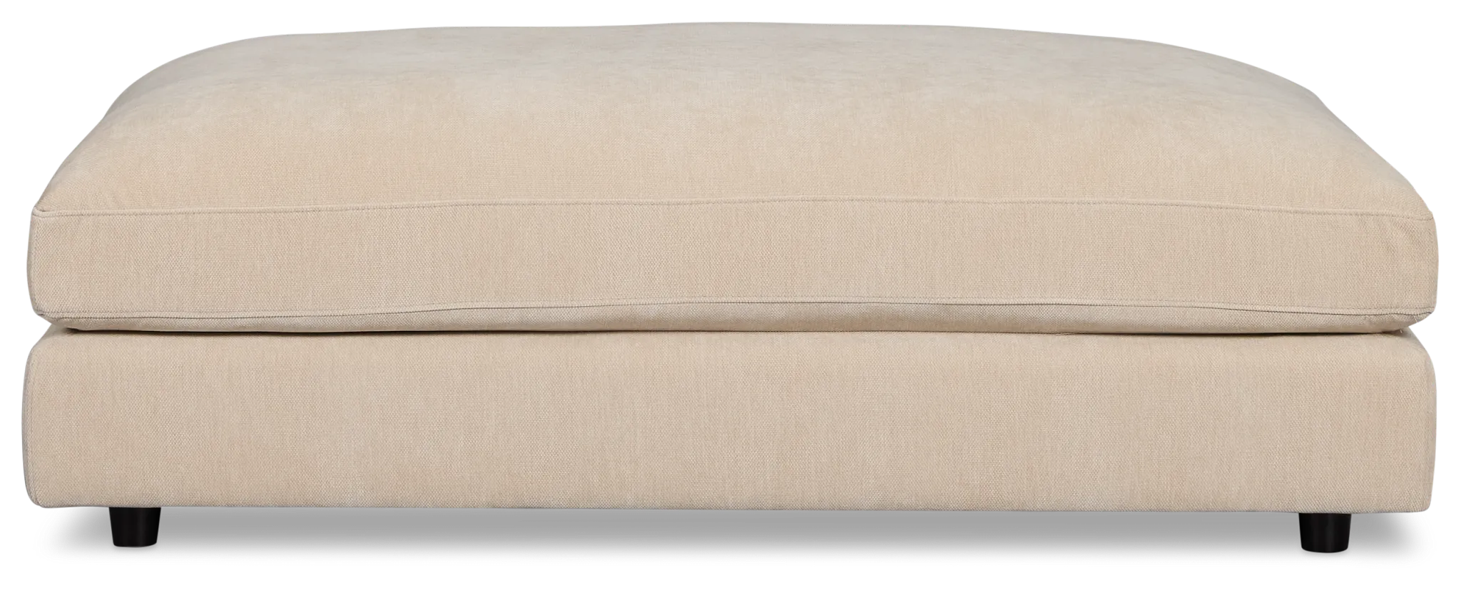 Lounge Light Beige Fabric Ottoman