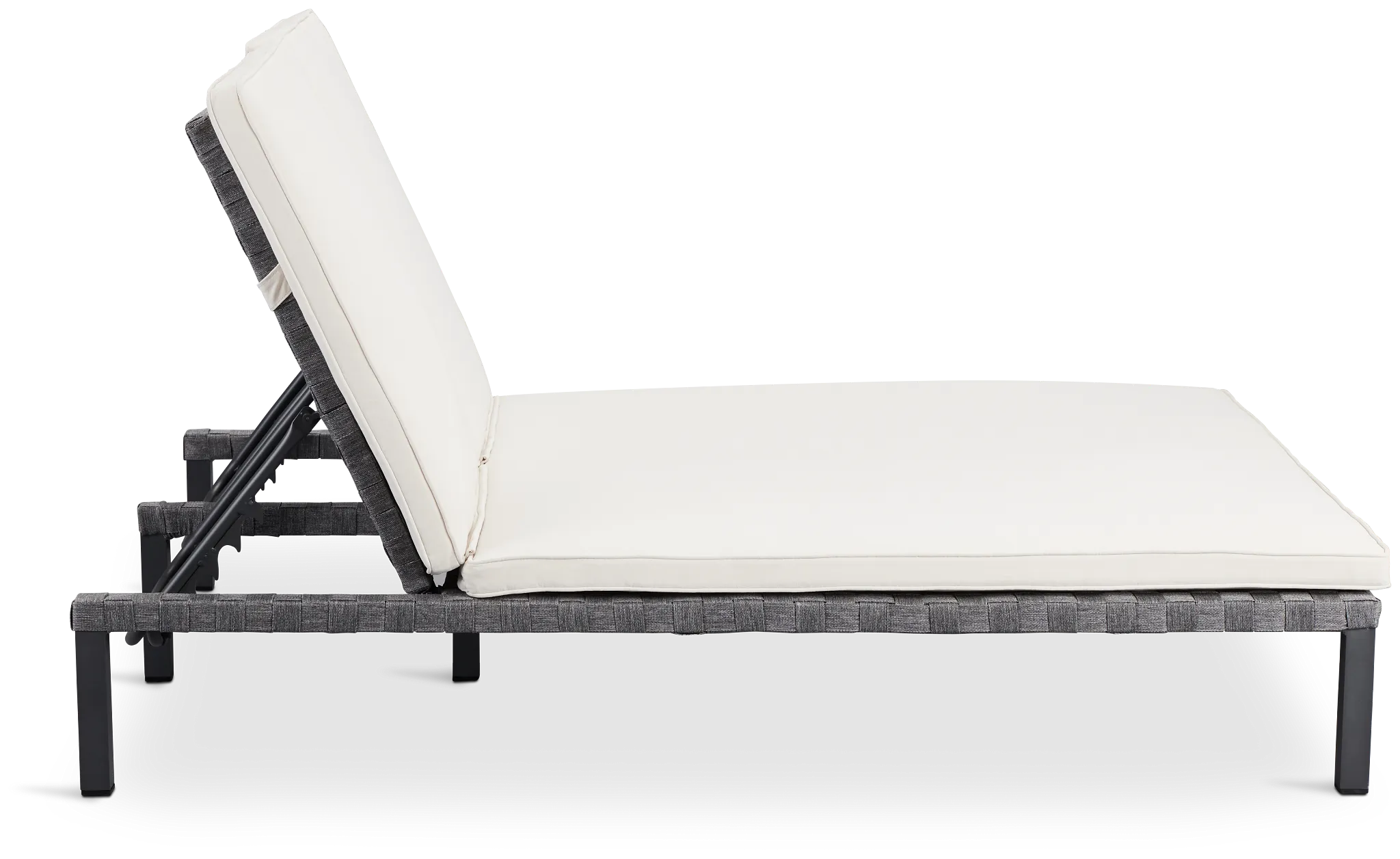Barbados White Double Cushioned Chaise