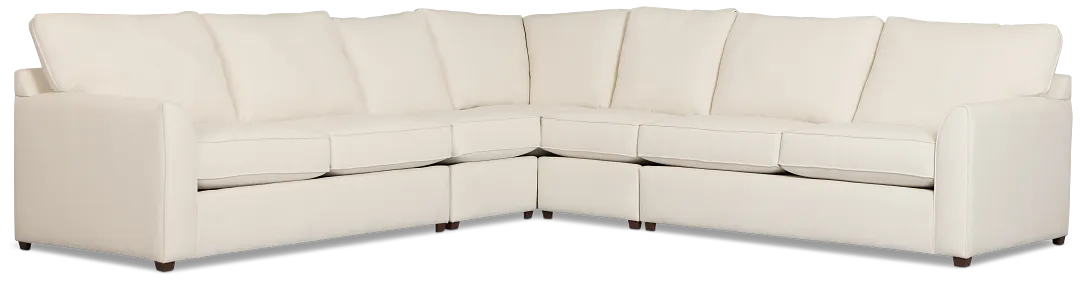 Tate Light Beige Fabric Large Two-arm Sectional