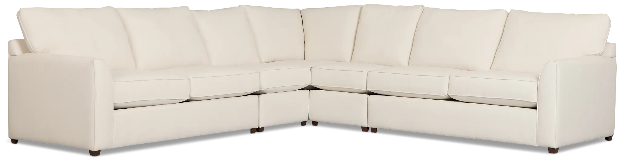 Tate Light Beige Fabric Large Two-arm Sectional