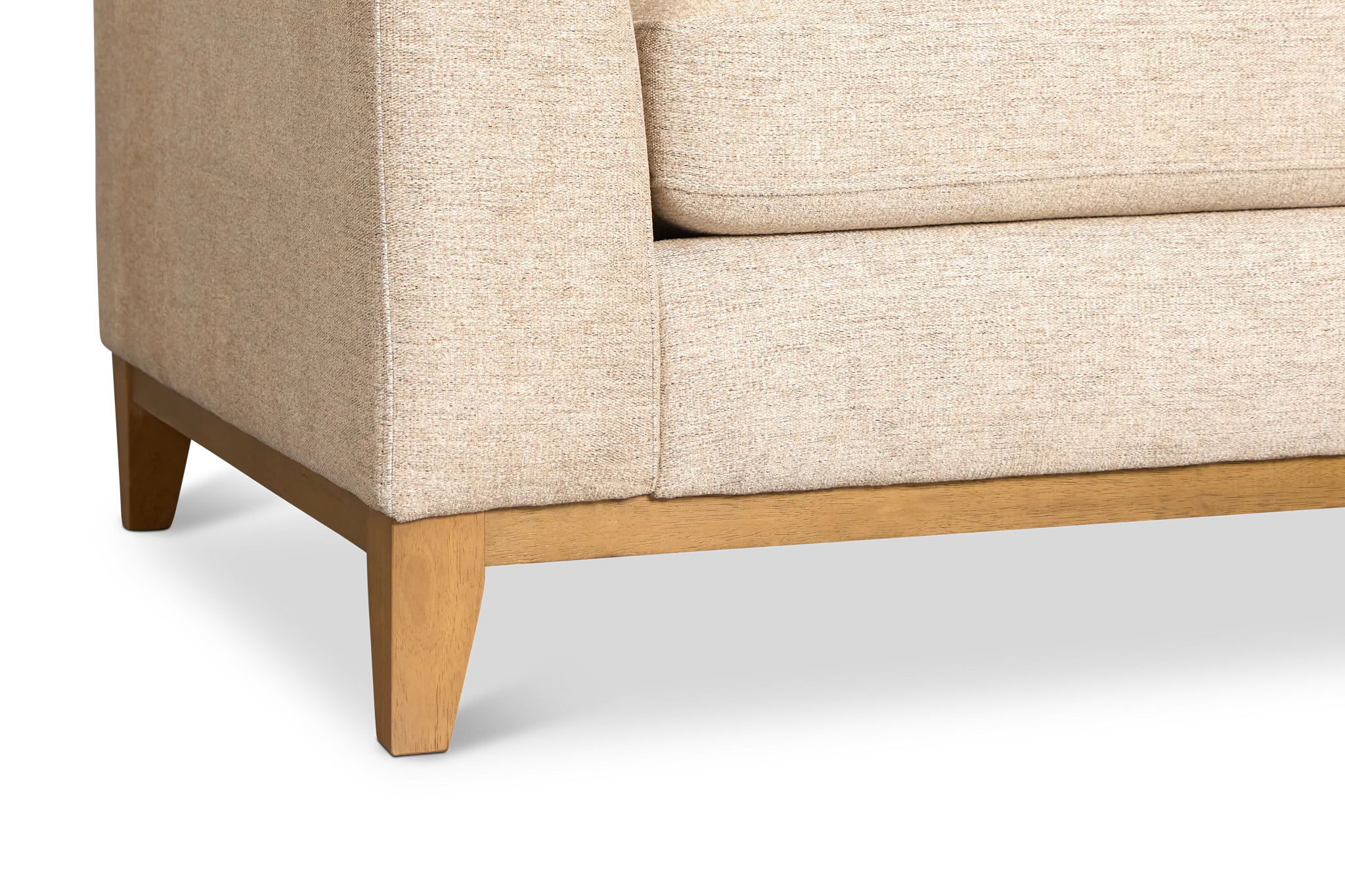Maisie Light Brown Fabric Sofa