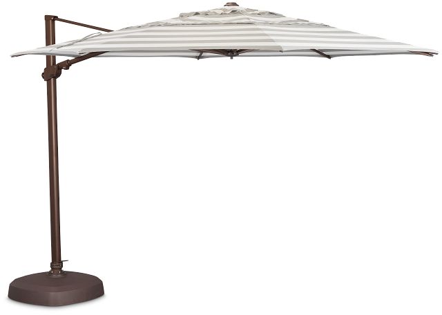 Abacos Gray Stripe Cantilever Umbrella Set (0)
