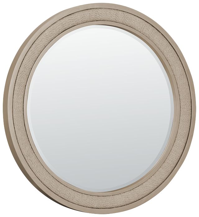 Castello Light Tone Round Mirror