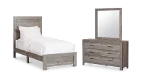 Ollie Gray Panel Bedroom
