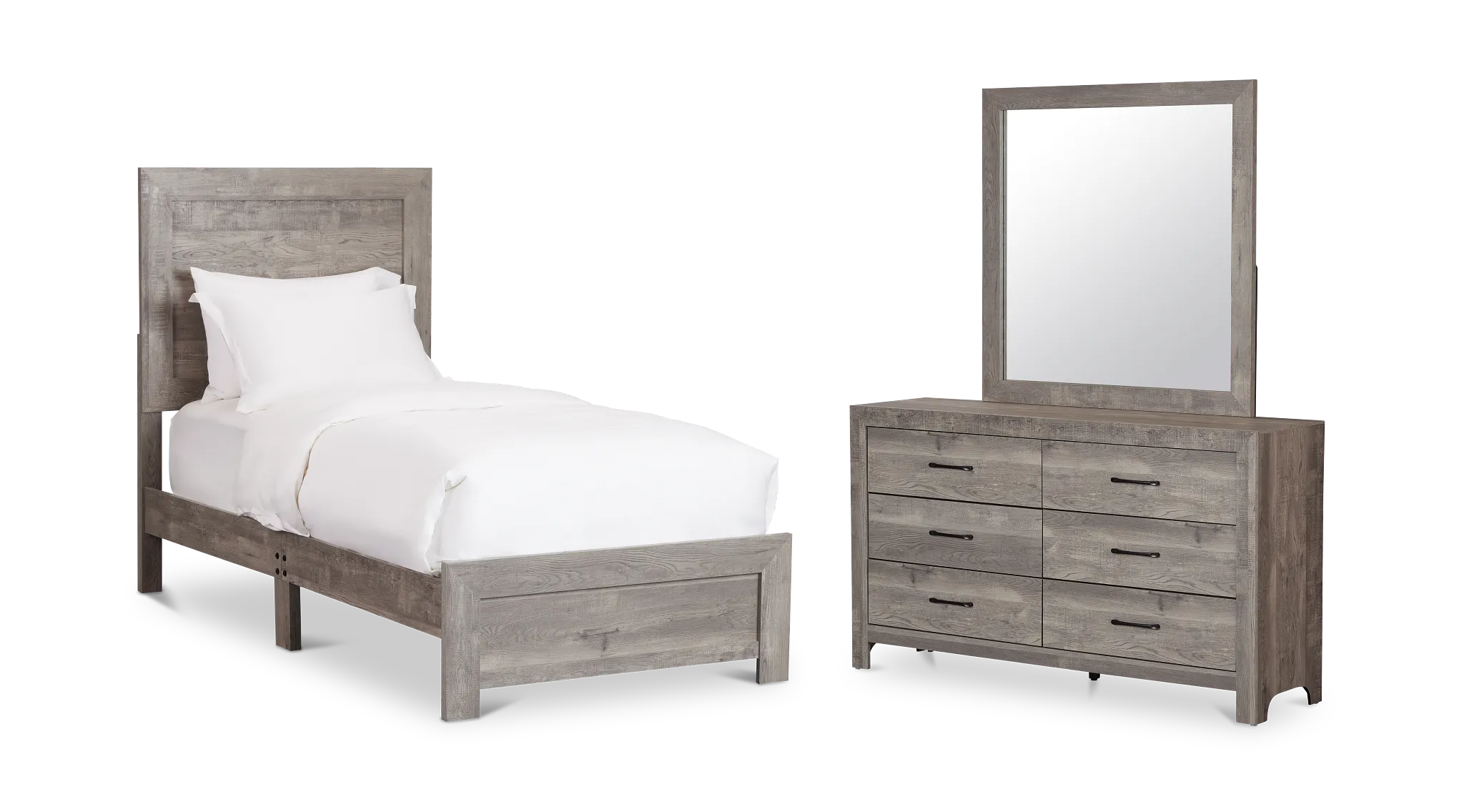Ollie Gray Panel Bedroom