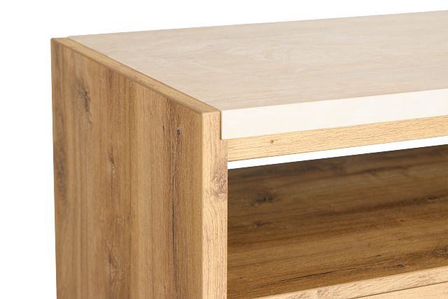Perry Light Tone Stone Media Chest
