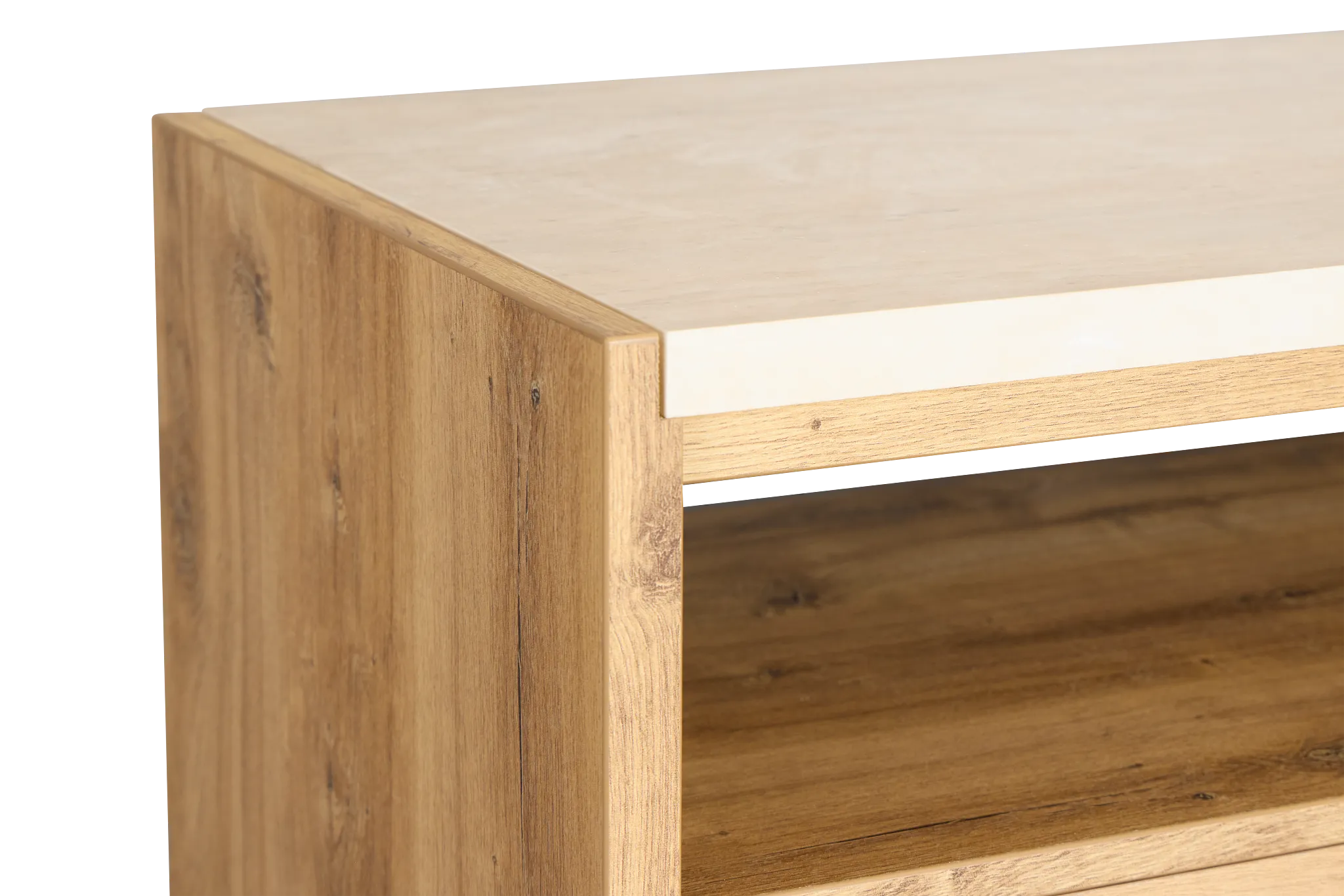 Perry Light Tone Stone Media Chest