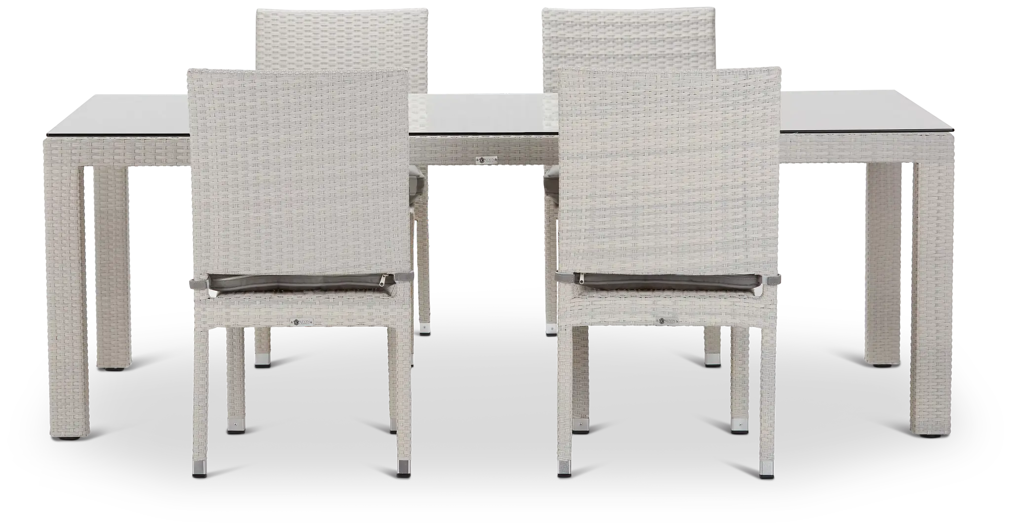 Bahia Gray 84" Rectangular Table & 4 Chairs Bahia Gray 84" Rectangular Table & 4 Chairs