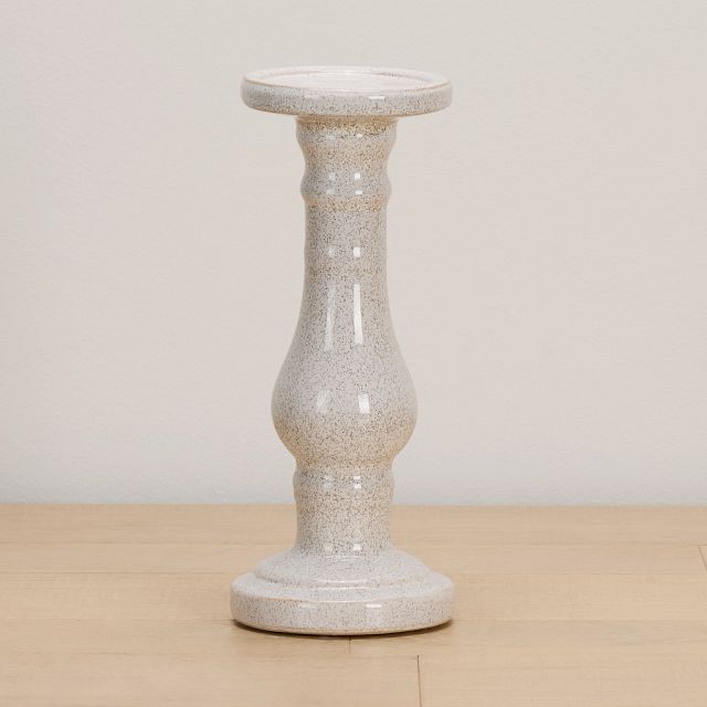 Eme White Large Candle Holder