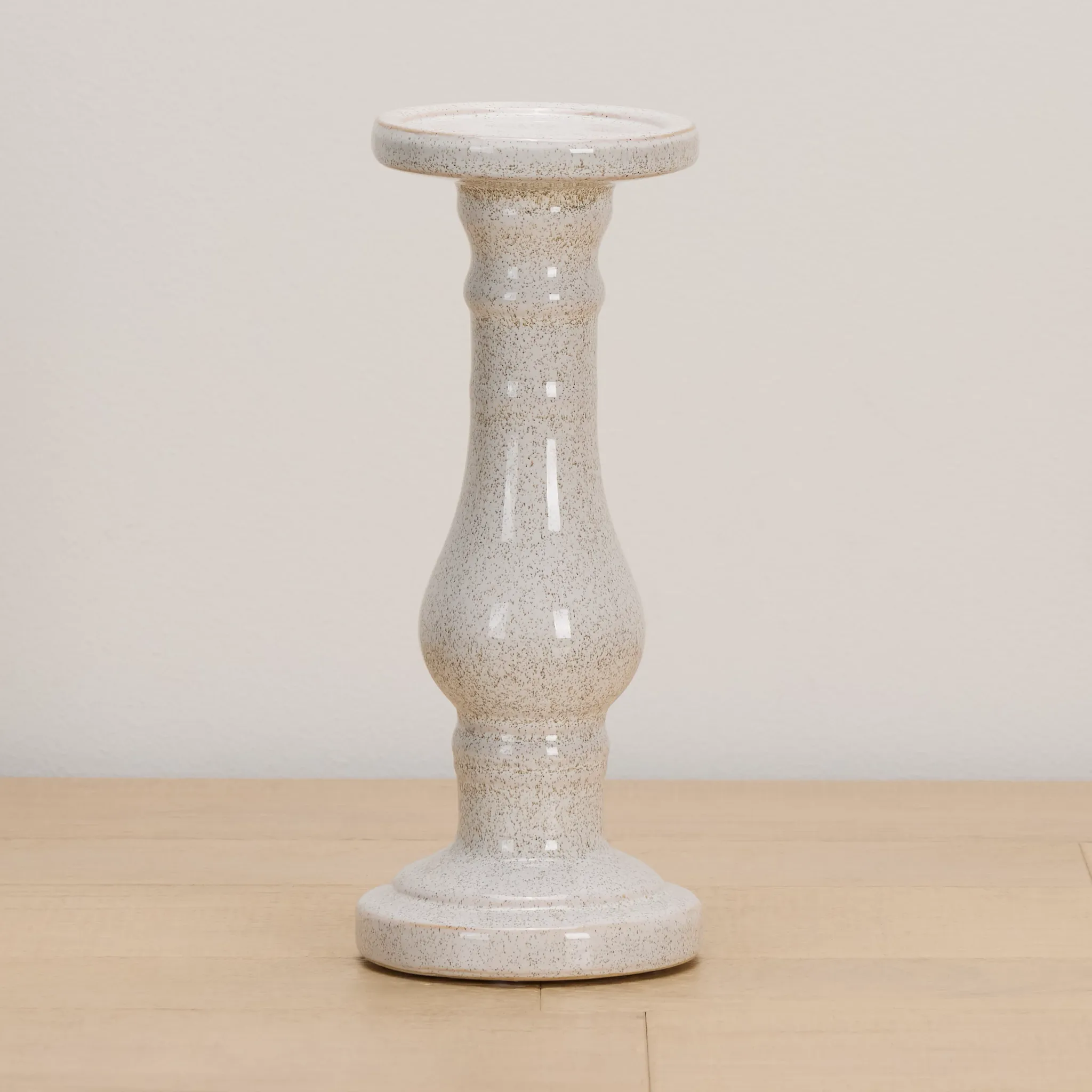 Eme White Large Candle Holder