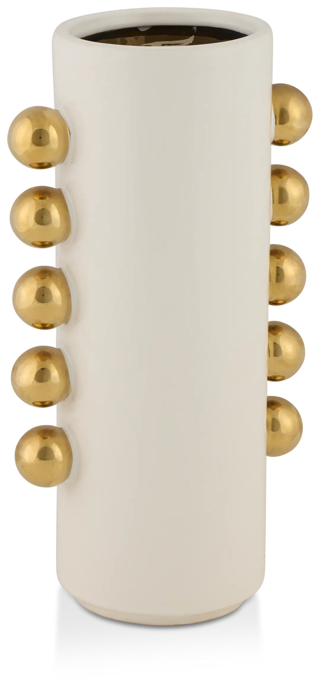 Knobs White Large Vase