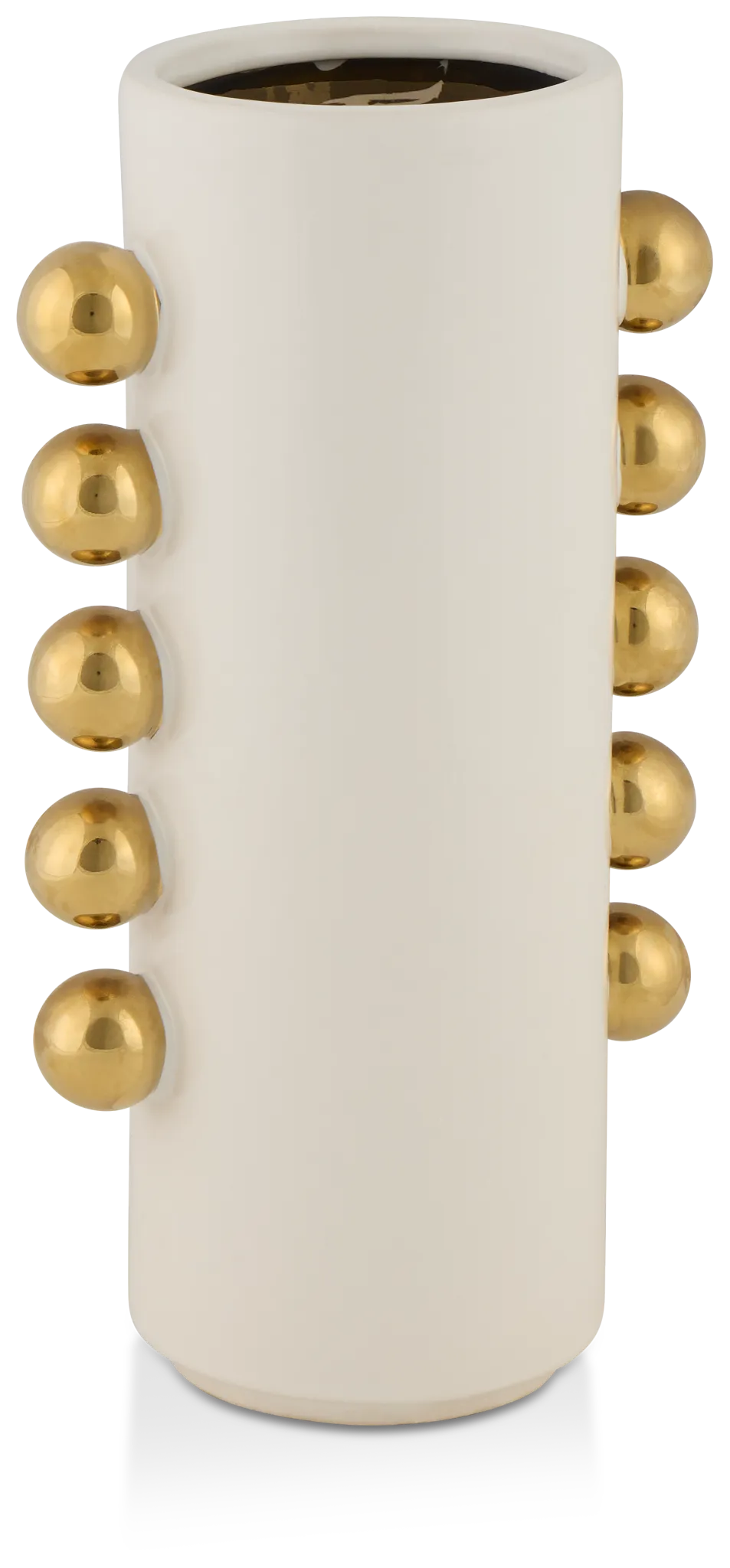 Knobs White Large Vase