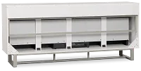 Weston White 76" Tv Stand With Fireplace Insert