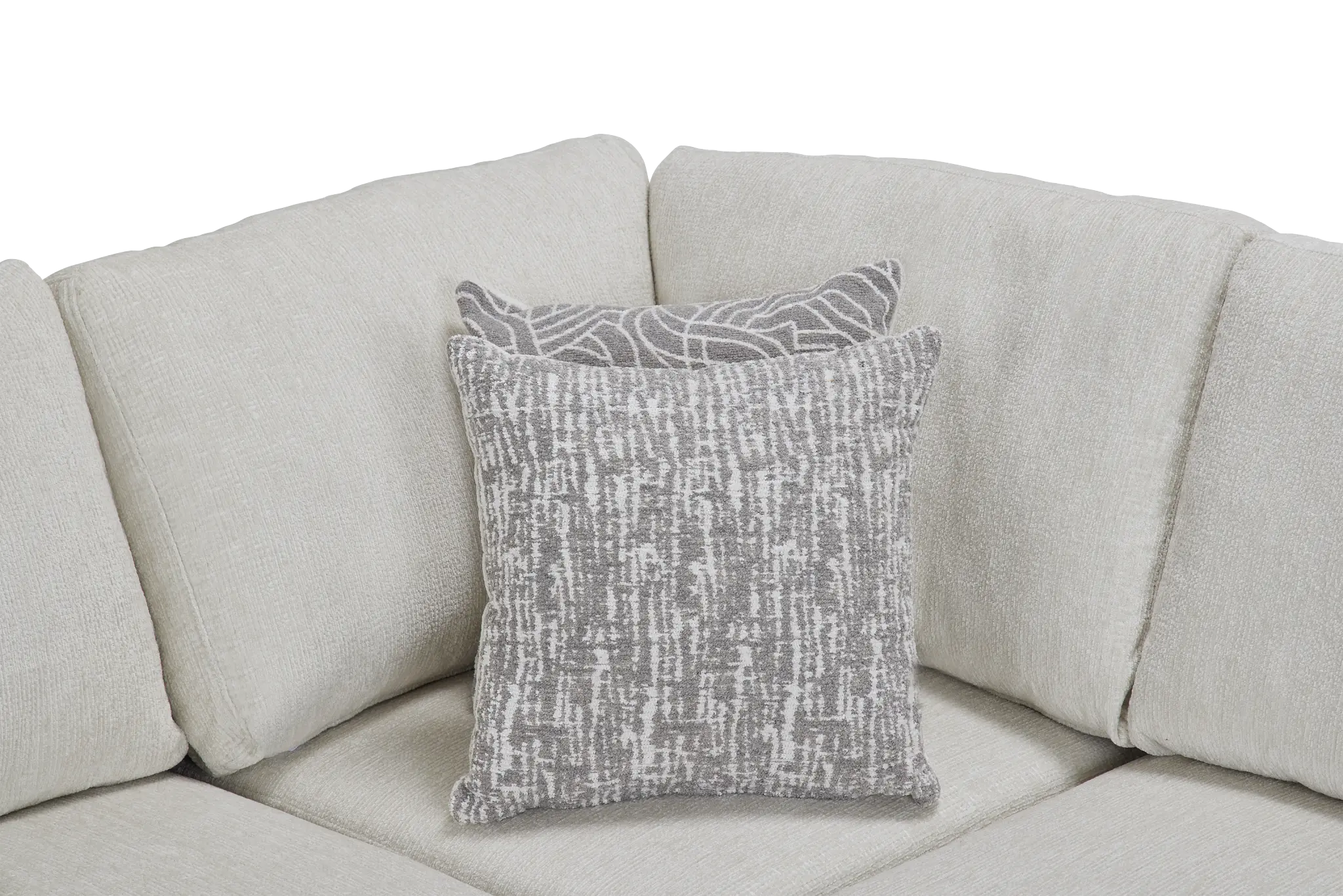Blakely White Fabric Right Chaise Storage Sectional Blakely White Fabric Right Chaise Storage Sectional