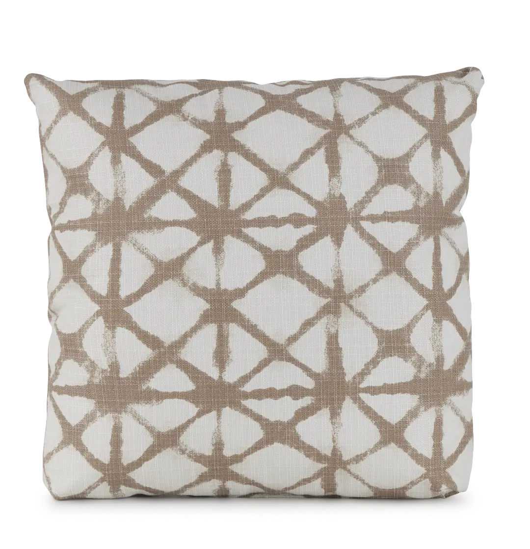 Shibori Light Gray 18" Indoor/outdoor Square Accent Pillow Shibori Light Gray 18" Indoor/outdoor Square Accent Pillow
