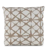 Shibori Light Gray 18" Indoor/outdoor Square Accent Pillow