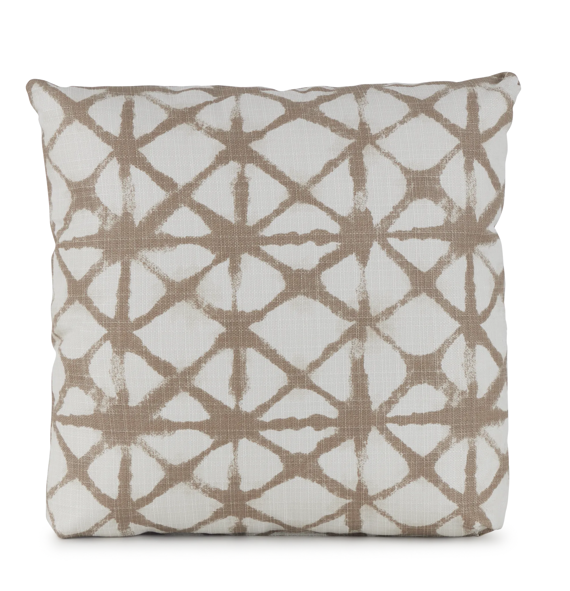 Shibori Light Gray 18" Indoor/outdoor Square Accent Pillow