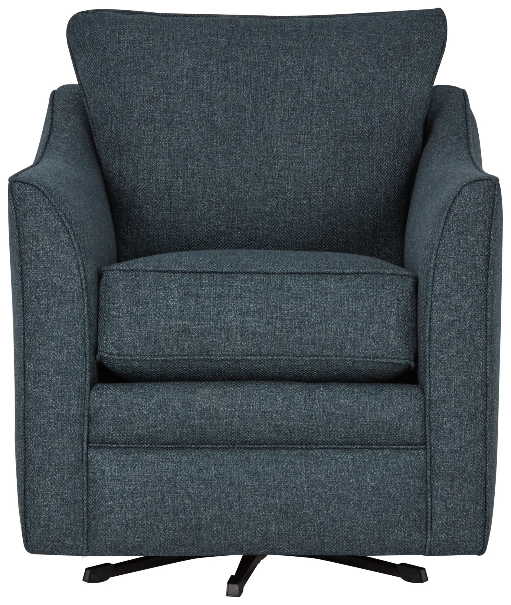 Avery Dark Blue Fabric Swivel Rocking Glider