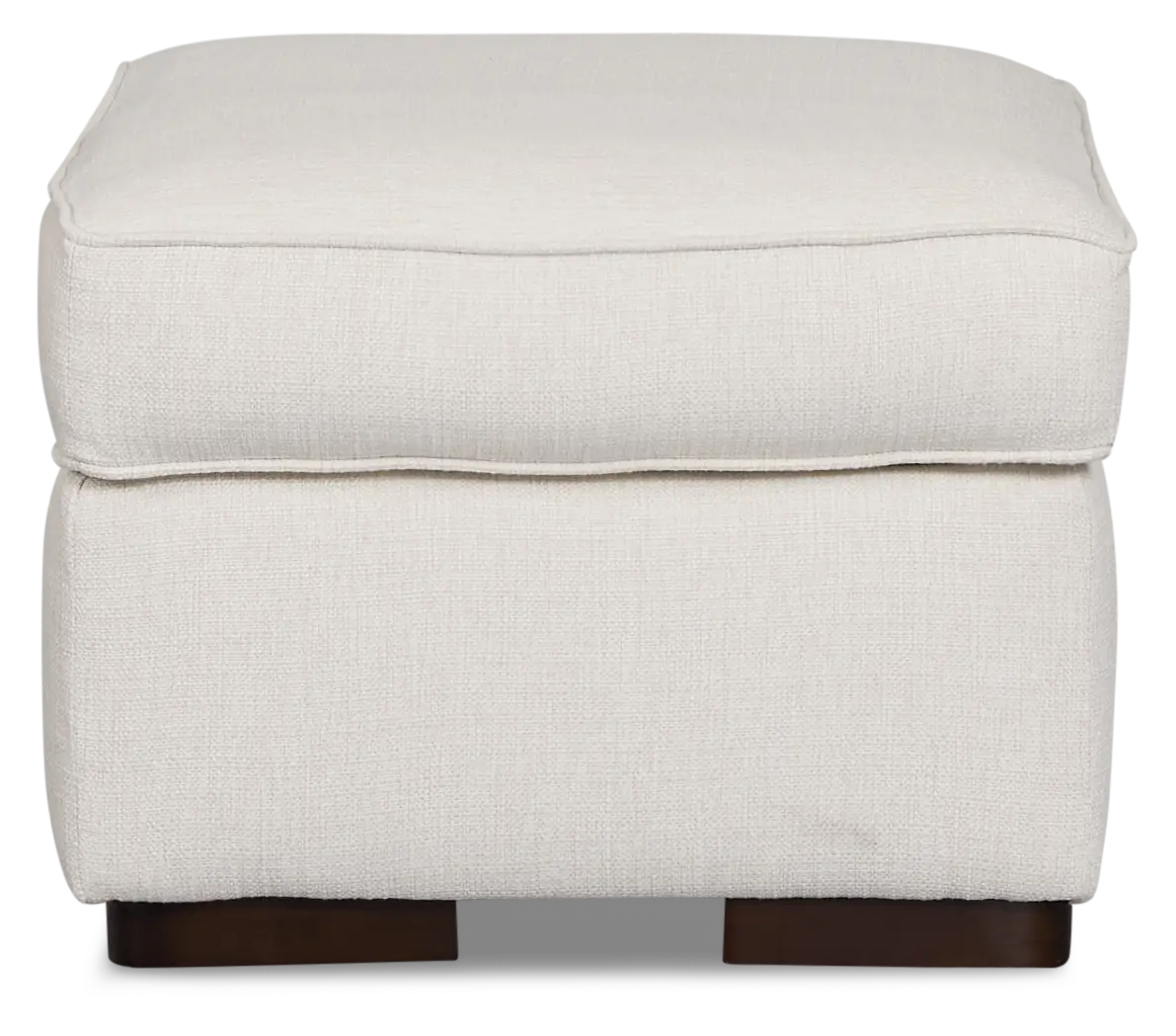 Sinclair Light Beige Fabric Ottoman Sinclair Light Beige Fabric Ottoman