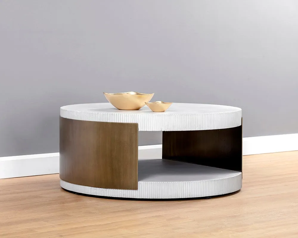 Elwyn White Round Coffee Table