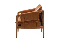 Connor Brown Leather Accent Chair