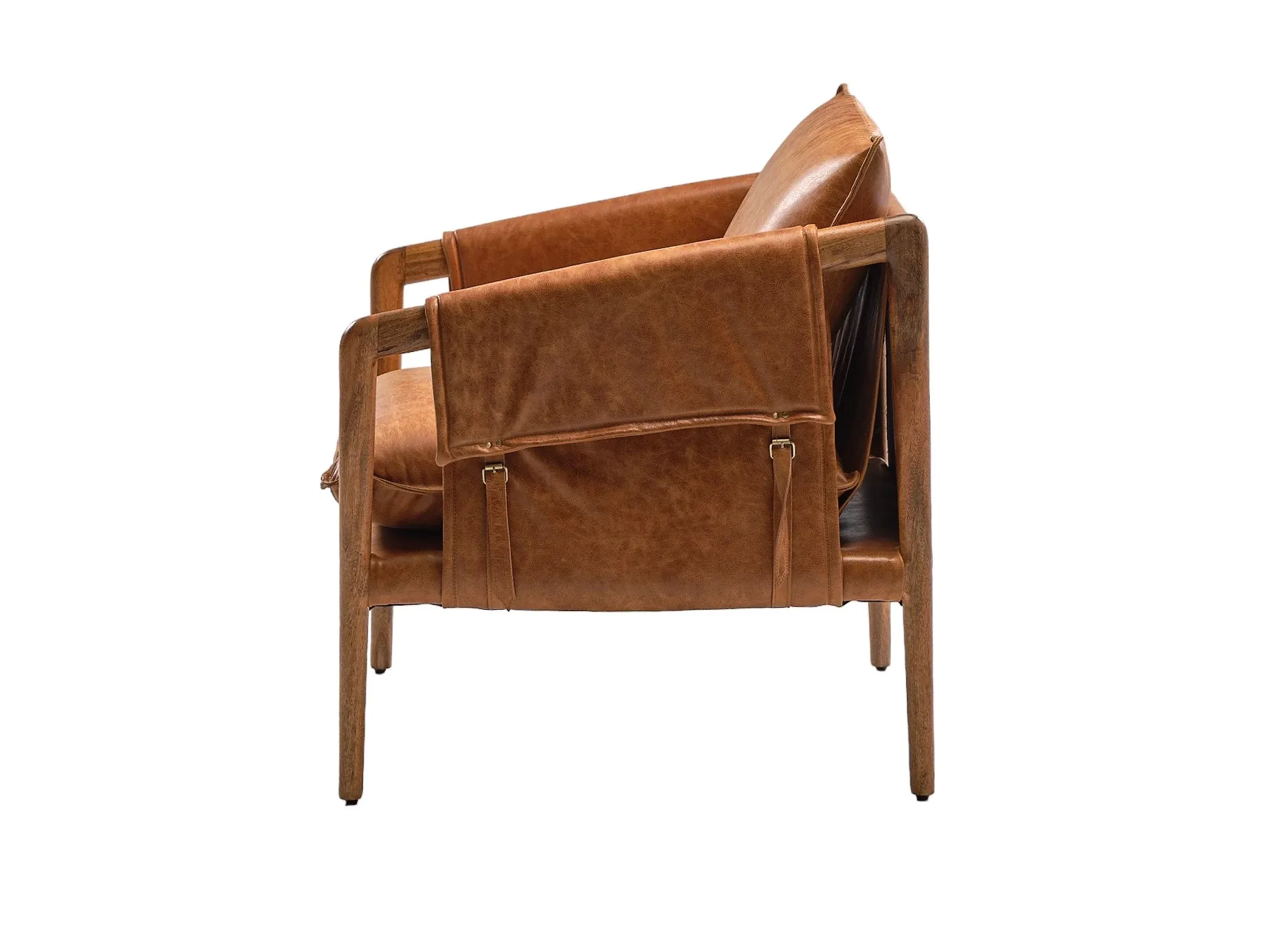 Connor Brown Leather Accent Chair