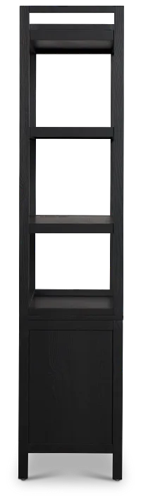 Pacific Black Woven Bookcase