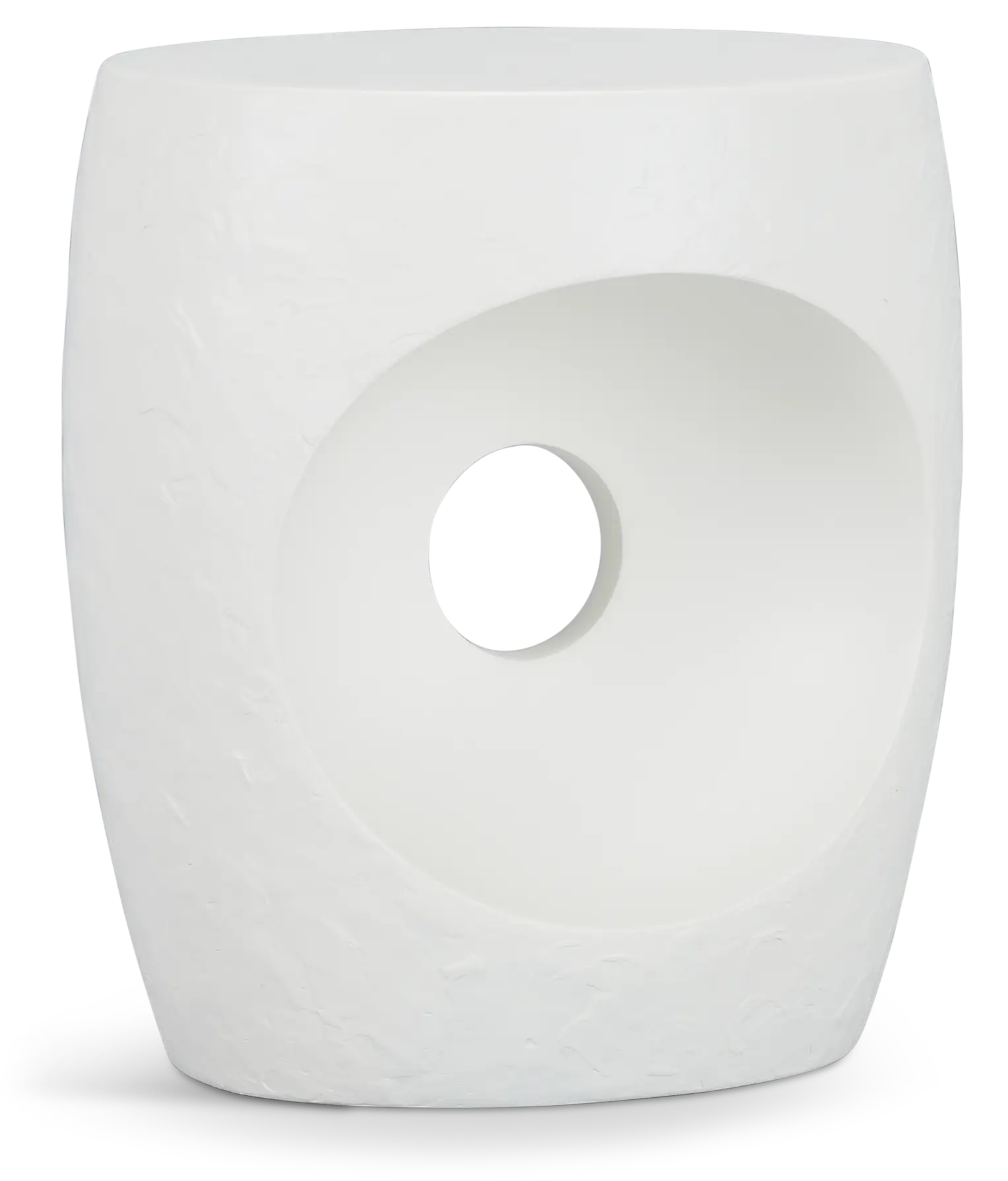 Malibu White Round End Table Malibu White Round End Table