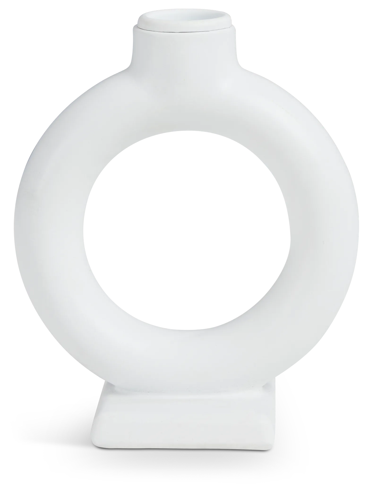 Auras White Candle Holder