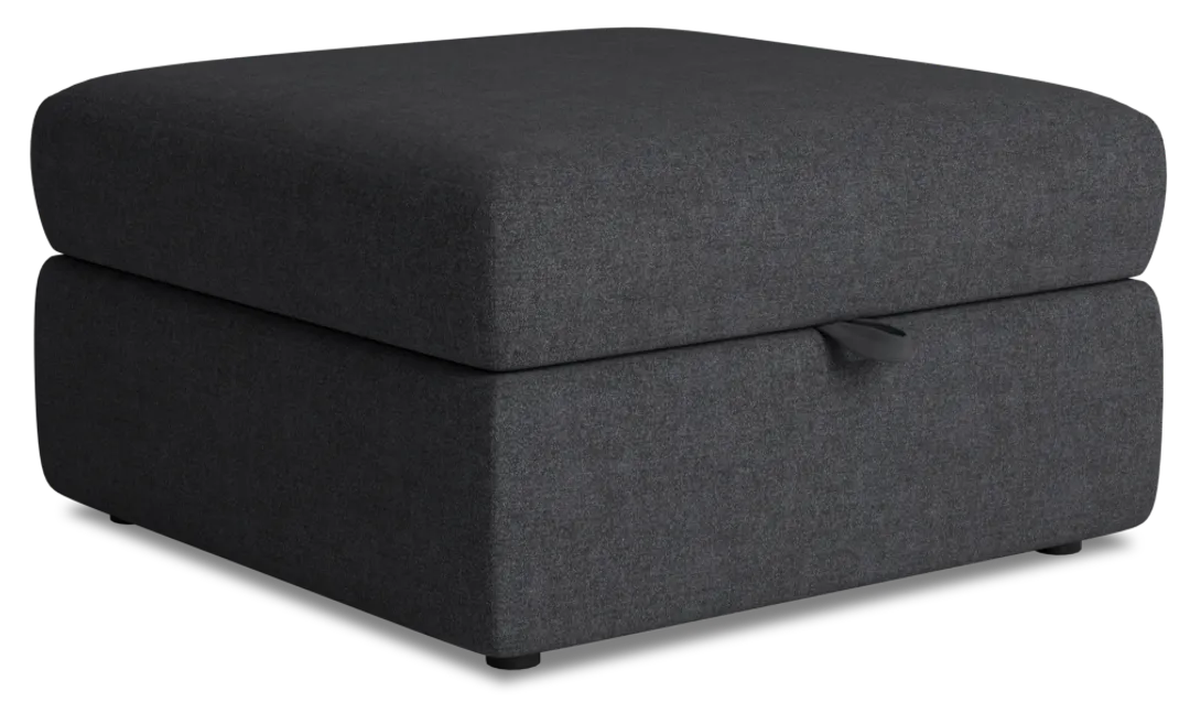 Citymod Dark Gray Fabric Storage Ottoman