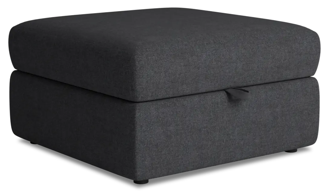 Citymod Dark Gray Fabric Storage Ottoman Citymod Dark Gray Fabric Storage Ottoman