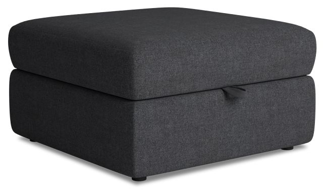 Citymod Dark Gray Fabric Storage Ottoman