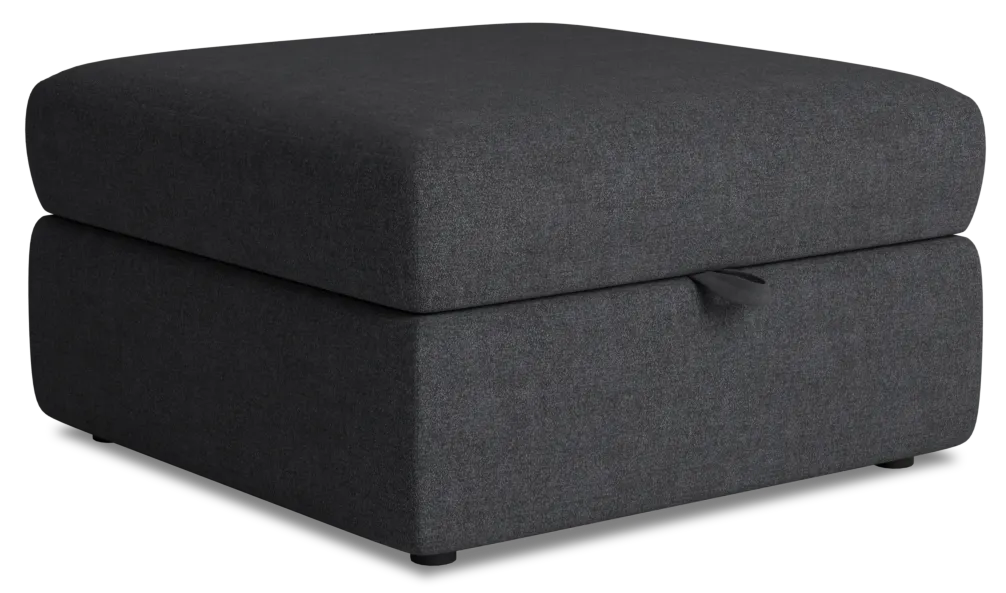 Citymod Dark Gray Fabric Storage Ottoman
