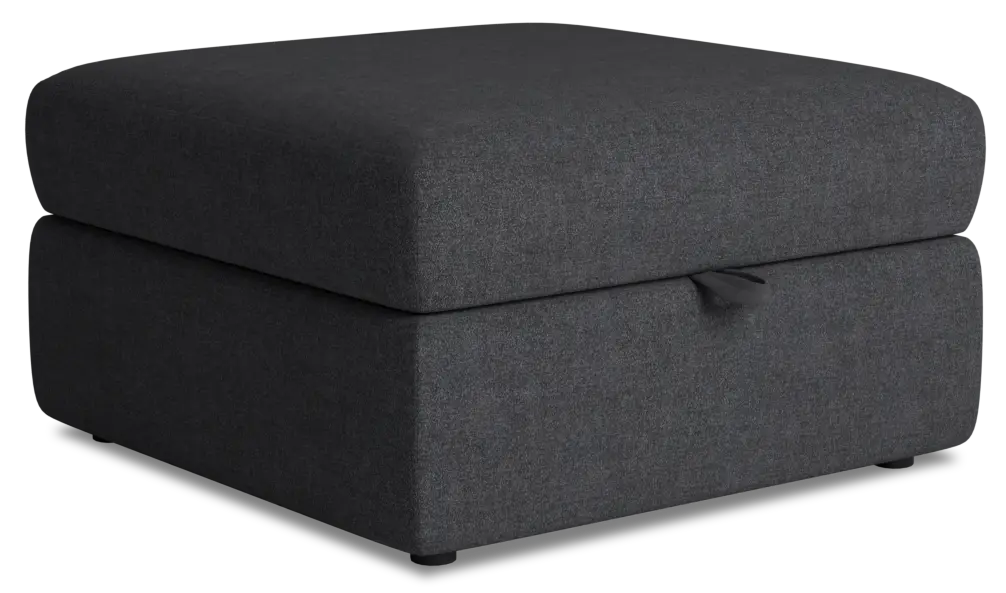 Citymod Dark Gray Fabric Storage Ottoman Citymod Dark Gray Fabric Storage Ottoman