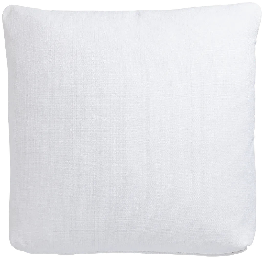 Zeke White 22" Accent Pillow