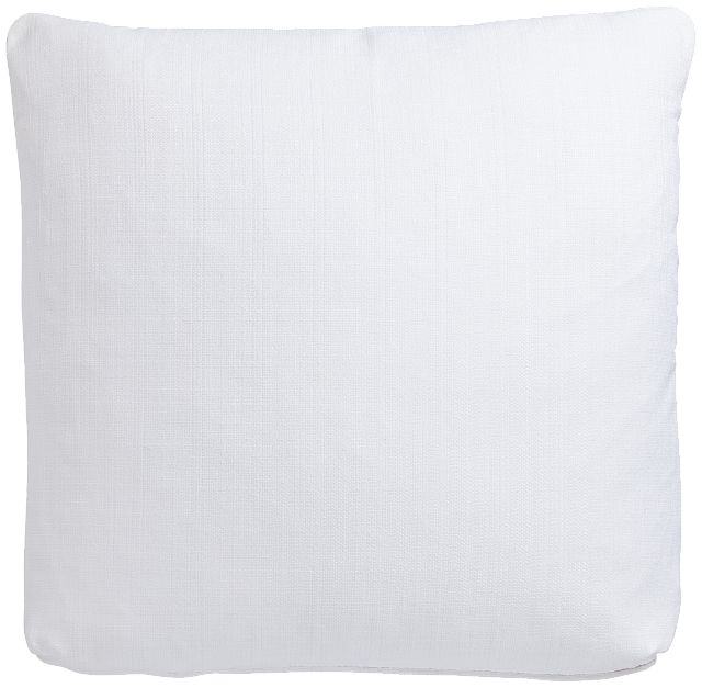 Zeke White 22" Accent Pillow