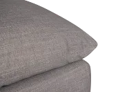 Serena Gray Fabric Ottoman