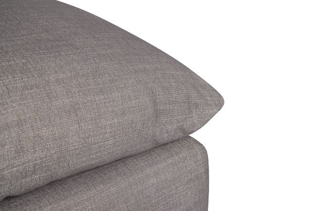 Serena Gray Fabric Ottoman