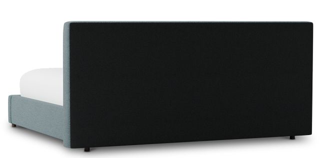 Grayton Sutton Blue 44" Upholstered Platform Bed