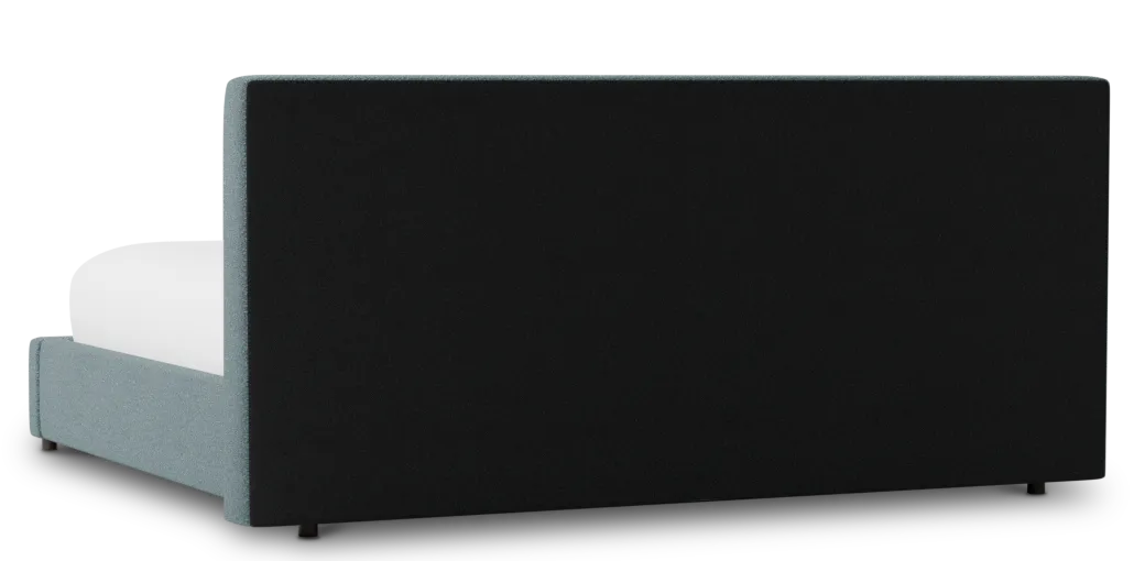 Grayton Sutton Blue 44" Upholstered Platform Bed