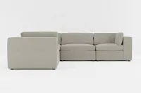 Destin Elite Gray Fabric 5-piece Modular Sectional