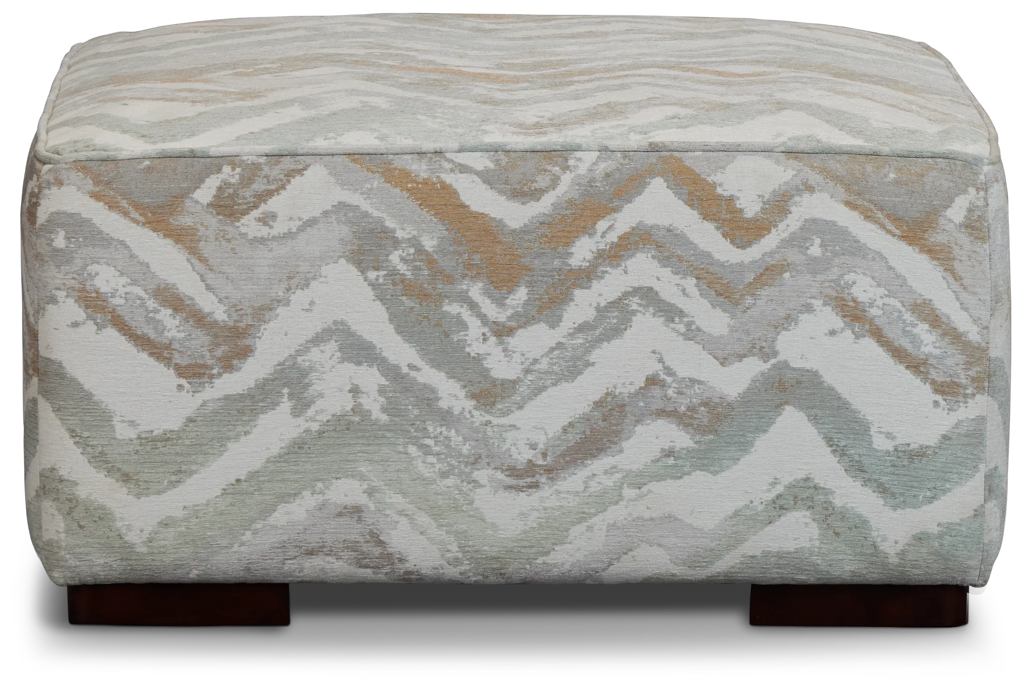 Zodiac Light Blue Fabric Cocktail Ottoman