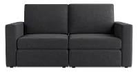 Citymod Dark Gray Fabric 2-piece Modular Sofa