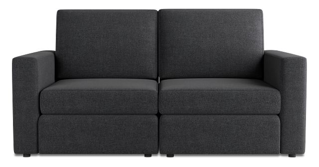 Citymod Dark Gray Fabric 2-piece Modular Sofa