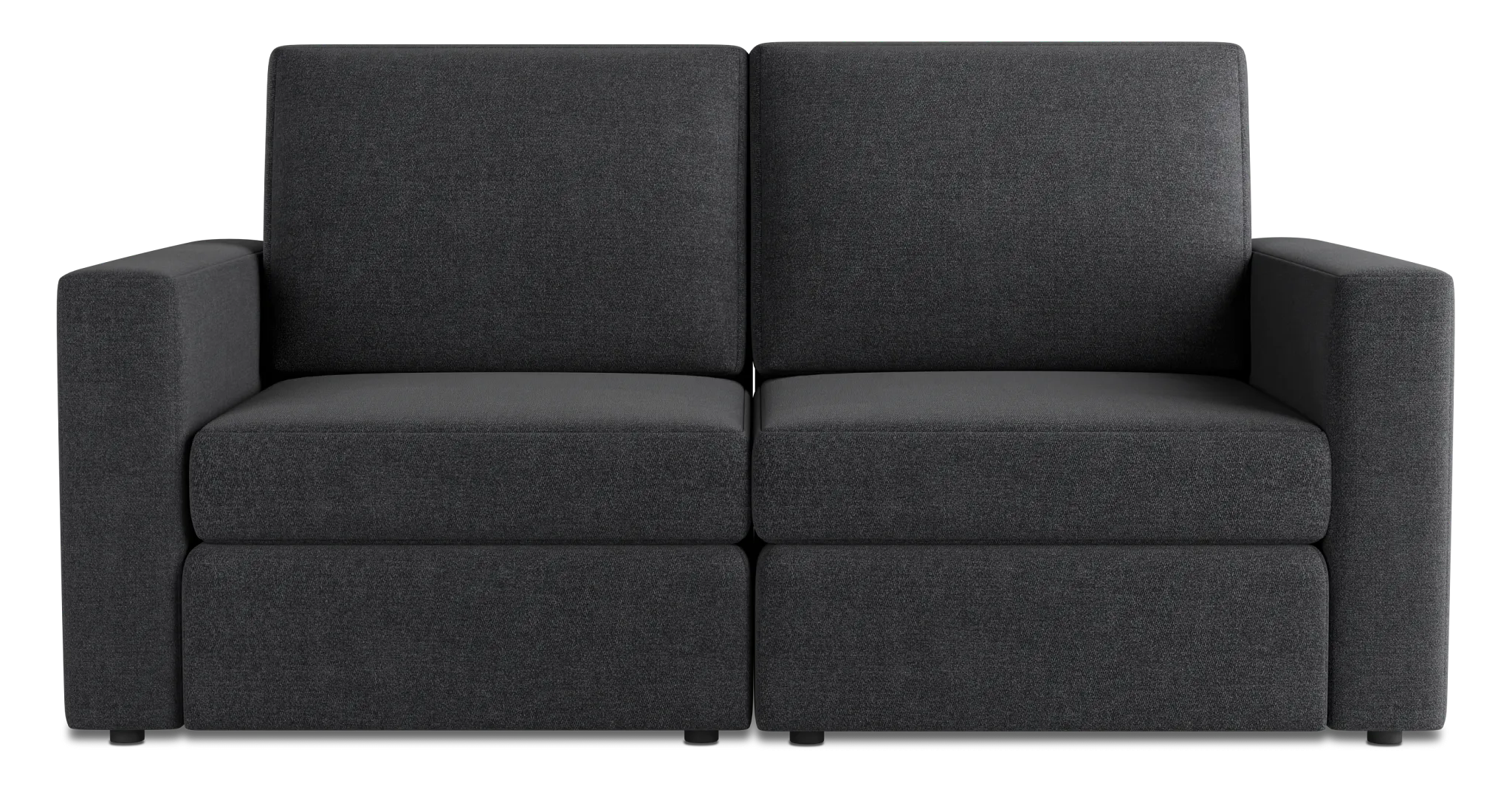 Citymod Dark Gray Fabric 2-piece Modular Sofa