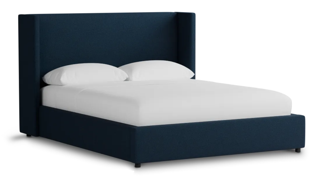 Captiva Elite Navy 48" Upholstered Shelter Bed