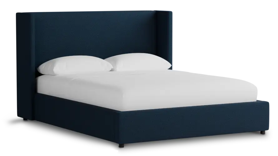 Captiva Elite Navy 48" Upholstered Shelter Bed Captiva Elite Navy 48" Upholstered Shelter Bed