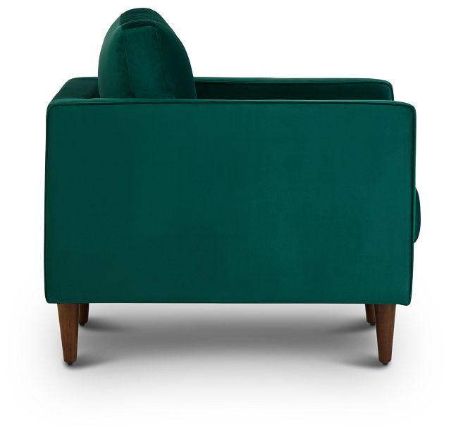 Luna Dark Green Velvet Chair