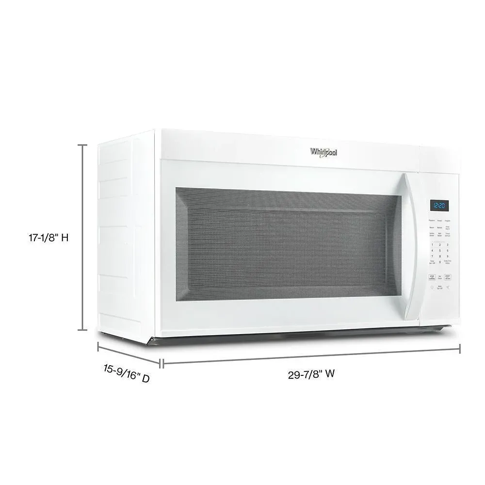 Whirlpool 3130 Series White Over-the-range Microwave