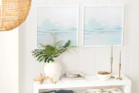 Calmi White Framed Wall Art